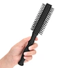 Custom Logo Round Style Hair Brush Wood Nylon Bristle Salon Soft Hair Styling Brush